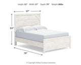 Gerridan White Full Panel Bed from Ashley Furniture - Luna Furniture