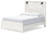Gerridan Queen Panel Bed with Dresser in White/Gray from Ashley - Luna Furniture