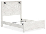 Gerridan Queen Panel Bed with Dresser in White/Gray from Ashley - Luna Furniture
