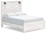Gerridan White Queen LED Panel Bed from Ashley Furniture - Luna Furniture