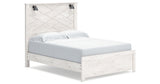 Gerridan White/Gray Queen Panel Bed, Dresser, Chest and Nightstand from Ashley Furniture - Luna Furniture
