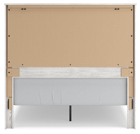 Gerridan Queen Panel Bed with Dresser in White/Gray from Ashley - Luna Furniture