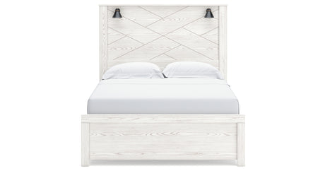 Gerridan White/Gray Queen Panel Bed, Dresser, Chest and Nightstand from Ashley Furniture - Luna Furniture