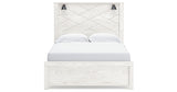 Gerridan Queen Panel Bed with Dresser and 2 Nightstands in White/Gray from Ashley Furniture - Luna Furniture