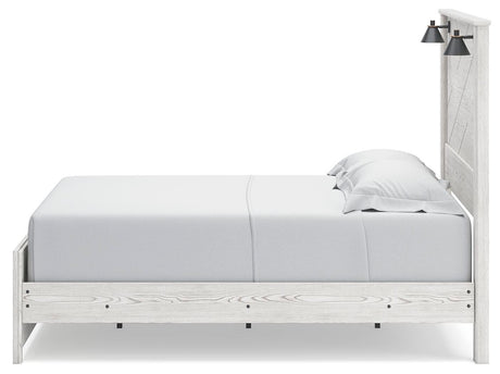 Gerridan Queen Panel Bed with Dresser in White/Gray from Ashley - Luna Furniture