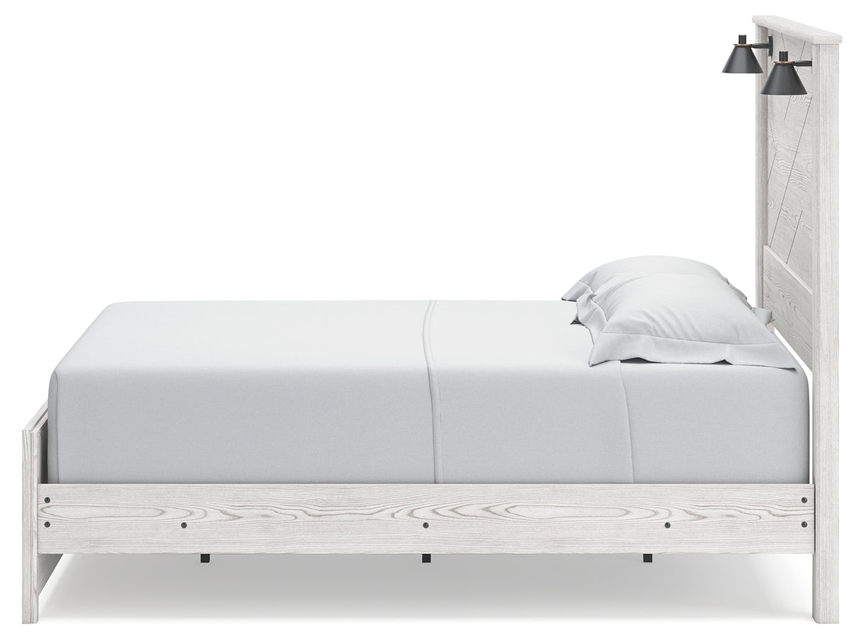 Gerridan White Queen LED Panel Bed from Ashley Furniture - Luna Furniture