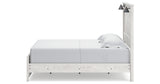 Gerridan Queen Panel Bed with Dresser and 2 Nightstands in White/Gray from Ashley Furniture - Luna Furniture