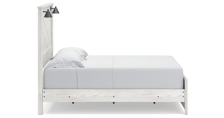 Gerridan White/Gray Queen Panel Bed, Dresser, Chest and Nightstand from Ashley Furniture - Luna Furniture