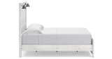 Gerridan Queen Panel Bed with 2 Nightstands in White/Gray from Ashley Furniture - Luna Furniture