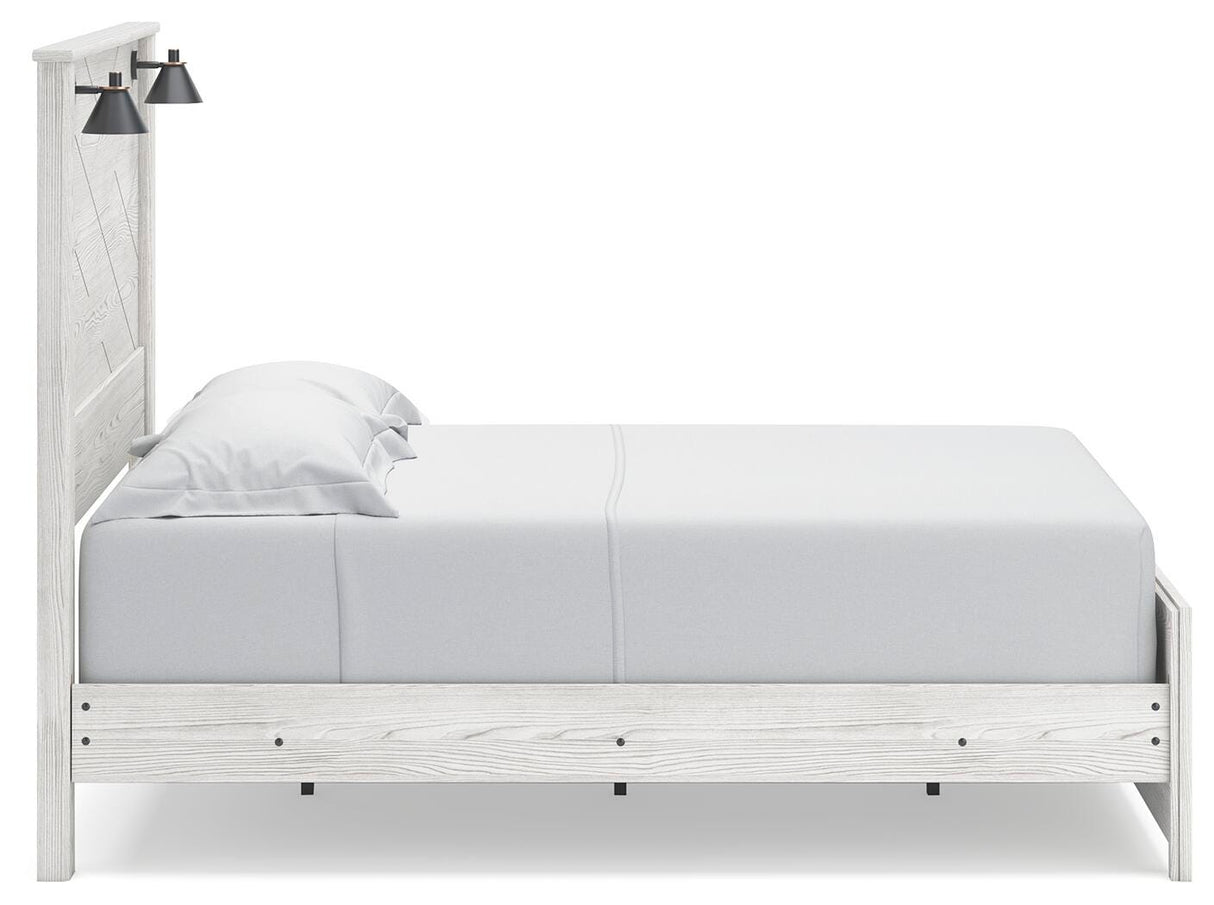 Gerridan White Queen LED Panel Bed from Ashley Furniture - Luna Furniture