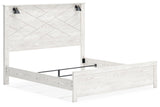 Gerridan White King LED Panel Bed from Ashley Furniture - Luna Furniture