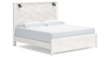 Gerridan White/Gray King Panel Bed, Chest and 2 Nightstands from Ashley Furniture - Luna Furniture