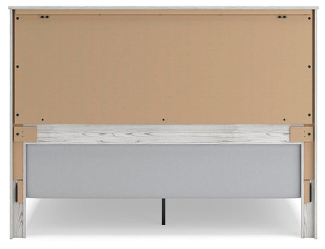 Gerridan White King LED Panel Bed from Ashley Furniture - Luna Furniture