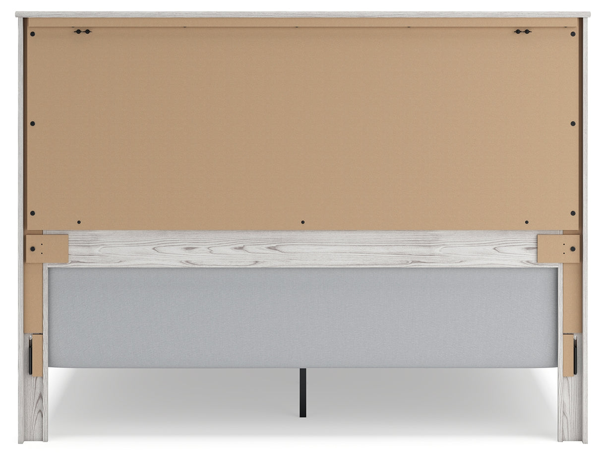 Gerridan White/Gray LED Panel Bedroom Set from Ashley Furniture - Luna Furniture
