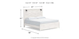 Gerridan White/Gray King Panel Bed, Chest and 2 Nightstands from Ashley Furniture - Luna Furniture