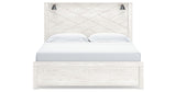 Gerridan King Panel Bed with Dresser in White/Gray from Ashley Furniture - Luna Furniture