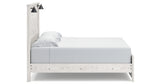 Gerridan King Panel Bed with 2 Nightstands in White/Gray from Ashley Furniture - Luna Furniture