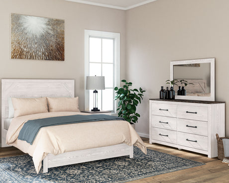 Gerridan White/Gray Panel Bedroom Set from Ashley - Luna Furniture