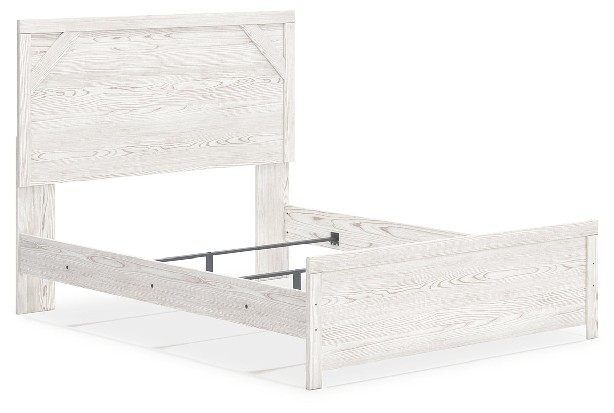 Gerridan White/Gray Panel Bedroom Set from Ashley - Luna Furniture
