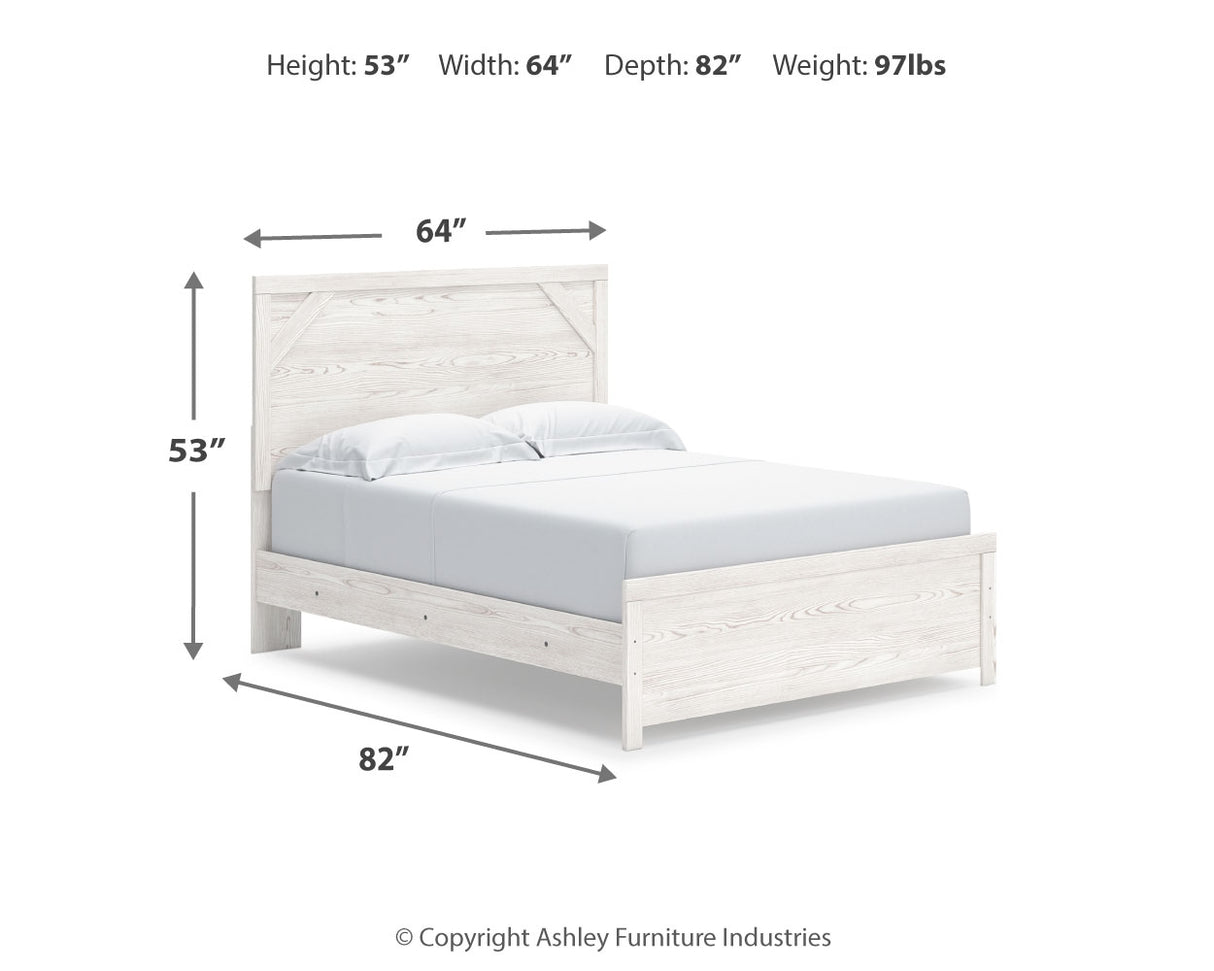 Gerridan White/Gray Panel Bedroom Set from Ashley - Luna Furniture
