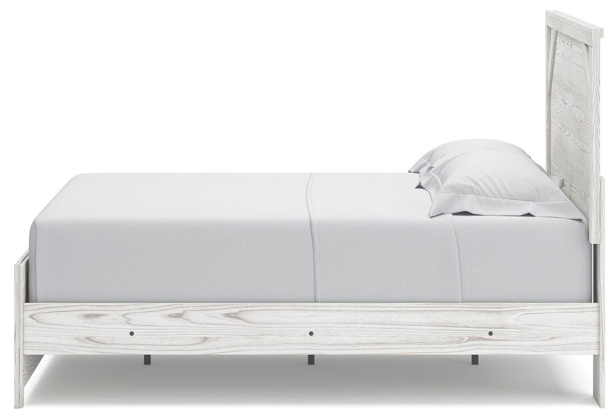 Gerridan Queen Panel Bed with Dresser in White/Gray from Ashley Furniture - Luna Furniture