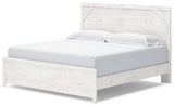 Gerridan White/Gray King Panel Bed, Chest and Nightstand from Ashley Furniture - Luna Furniture