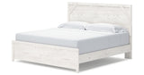 Gerridan White/Gray King Panel Bed, Dresser and 2 Nightstands from Ashley Furniture - Luna Furniture