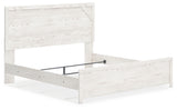 Gerridan White/Gray King Panel Bed, Chest and Nightstand from Ashley Furniture - Luna Furniture