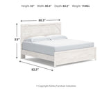 Gerridan White/Gray King Panel Bed, Dresser, Chest and 2 Nightstands from Ashley Furniture - Luna Furniture