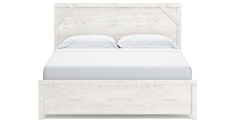Gerridan White/Gray King Panel Bed, Dresser, Chest and 2 Nightstands from Ashley Furniture - Luna Furniture