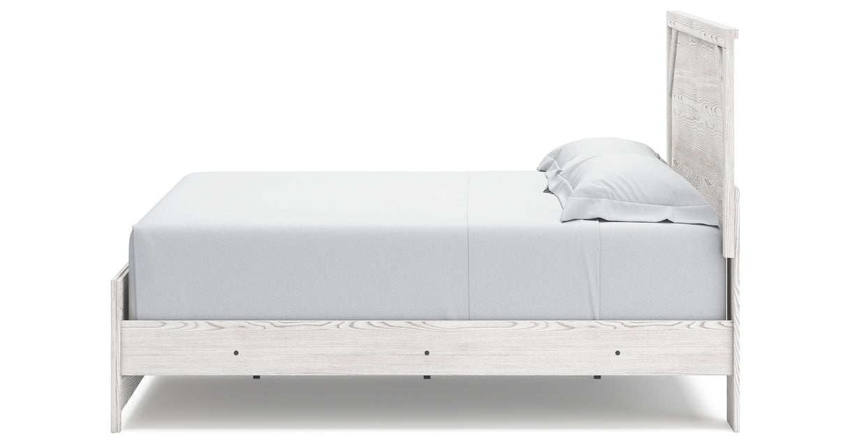 Gerridan White/Gray King Panel Bed, Dresser and 2 Nightstands from Ashley Furniture - Luna Furniture