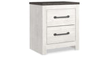Gerridan White/Gray King Panel Bed, Dresser and 2 Nightstands from Ashley Furniture - Luna Furniture