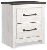Gerridan White/Gray King Panel Bed, Chest and Nightstand from Ashley Furniture - Luna Furniture