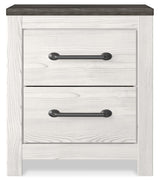 Gerridan White/Gray King Panel Bed, Chest and Nightstand from Ashley Furniture - Luna Furniture