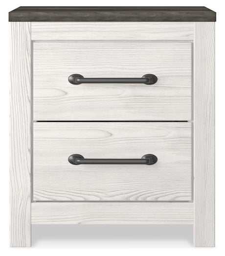 Gerridan White/Gray Nightstand from Ashley Furniture - Luna Furniture
