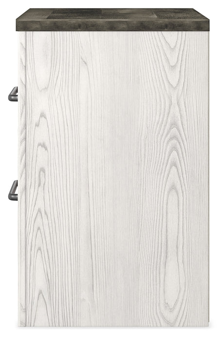 Gerridan White/Gray Nightstand from Ashley Furniture - Luna Furniture