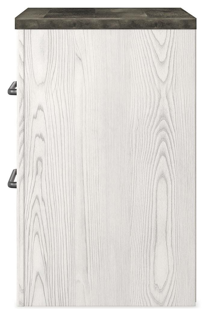 Gerridan White/Gray Nightstand from Ashley Furniture - Luna Furniture