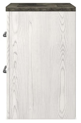 Gerridan White/Gray Nightstand from Ashley Furniture - Luna Furniture
