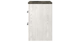 Gerridan White/Gray Queen Panel Bed, Dresser, Chest and Nightstand from Ashley Furniture - Luna Furniture