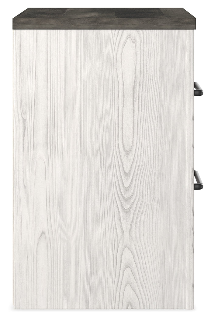 Gerridan White/Gray LED Panel Bedroom Set from Ashley Furniture - Luna Furniture