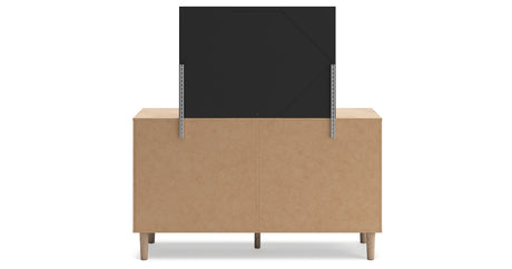 Cielden King Upholstered Bed with Mirrored Dresser in Soft Gray from Ashley Furniture - Luna Furniture