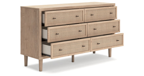 Cielden Full Upholstered Panel Bed with Dresser in Two-tone from Ashley Furniture - Luna Furniture