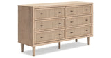 Cielden Queen Panel Headboard with Dresser in Two-tone from Ashley Furniture - Luna Furniture