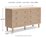 Cielden Queen Panel Headboard with Dresser and 2 Nightstands in Two-tone from Ashley Furniture - Luna Furniture