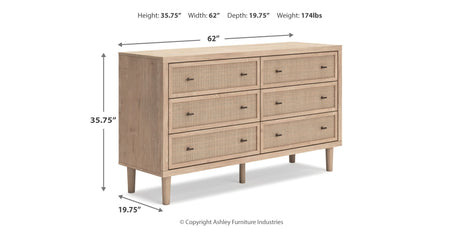 Cielden Queen Upholstered Bed, Dresser and 2 Nightstands from Ashley Furniture - Luna Furniture