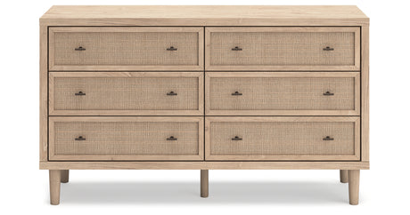 Cielden King Panel Bed with Dresser and Nightstand in Two-tone from Ashley Furniture - Luna Furniture