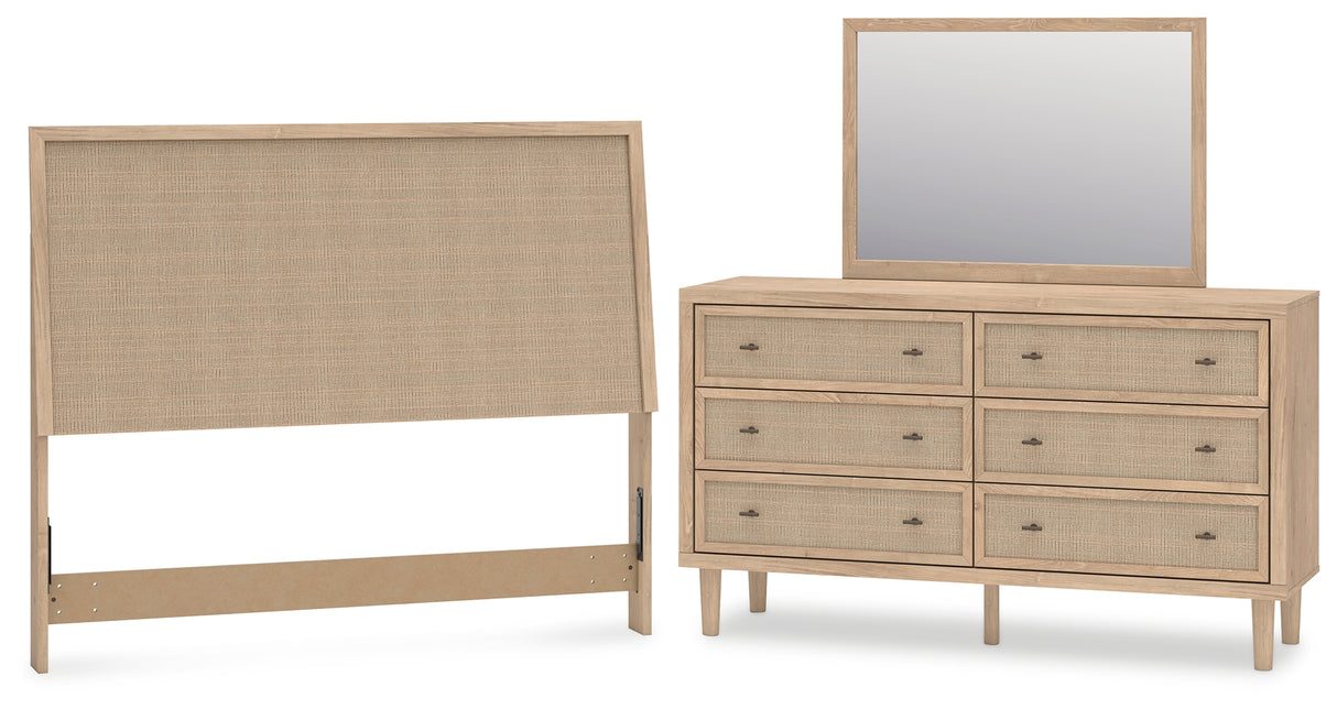 Cielden Two-tone Queen Panel Headboard, Dresser and Mirror from Ashley Furniture - Luna Furniture