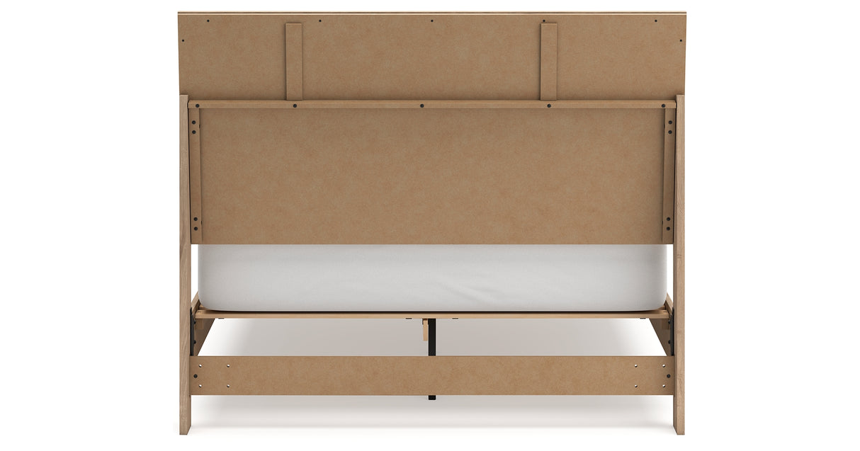 Cielden Queen Panel Bed with Dresser and Nightstand in Two-tone from Ashley - Luna Furniture