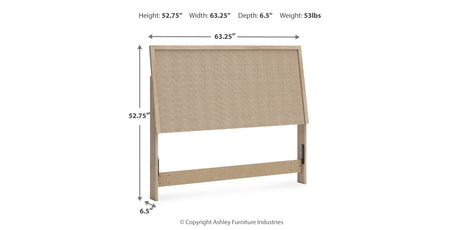 Cielden Queen Panel Headboard with Mirrored Dresser, Chest and Nightstand in Two-tone from Ashley Furniture - Luna Furniture