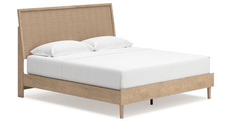 Cielden King Panel Bed with Dresser and Nightstand in Two-tone from Ashley Furniture - Luna Furniture